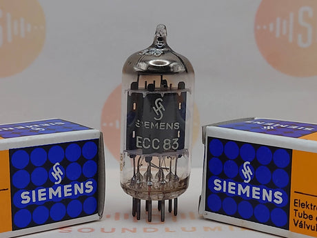Siemens ECC83 12AX7 vacuum tube with O-Getter and Long Plates, image 31