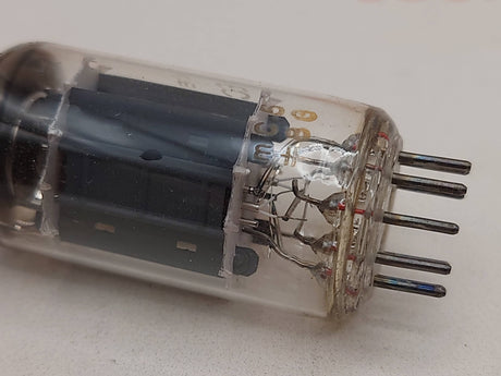 Siemens ECC83 12AX7 vacuum tube with O-Getter and Long Plates, image 34