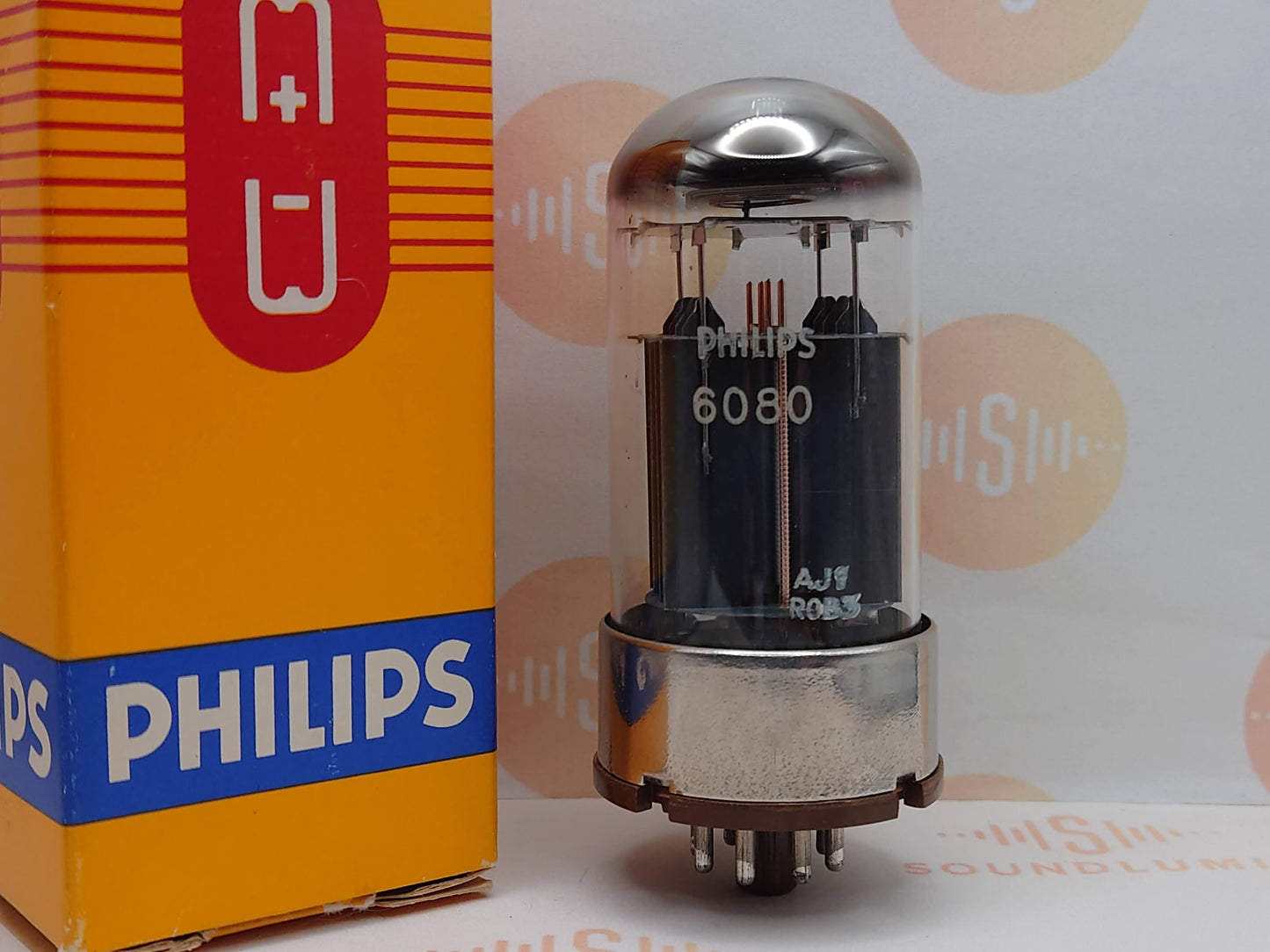 Mullard 6080 6AS7 3片云母黑板金属底座 - 米查姆