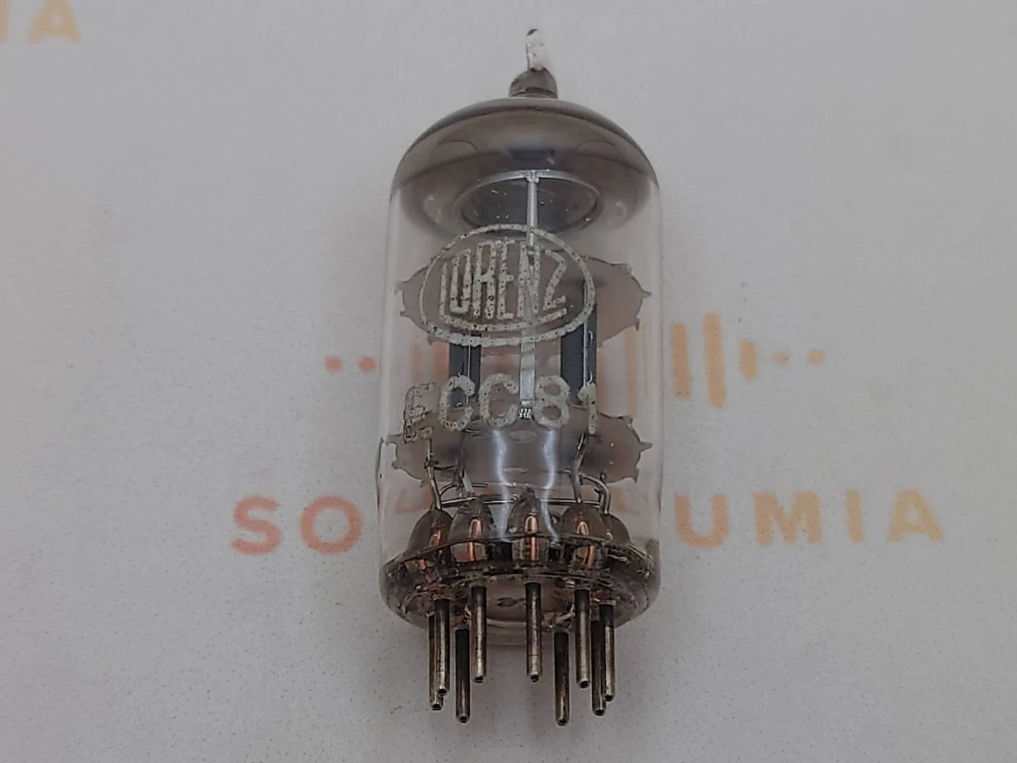 1x Lorenz ECC81 12AT7 Pre-SEL Weißes Rundes Logo - Stuttgart 1950er - Stark