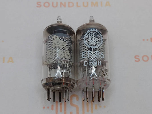 La Radiotechnique EF86 短网板配对 - Pope 标签 - Suresnes '61 - NOS+