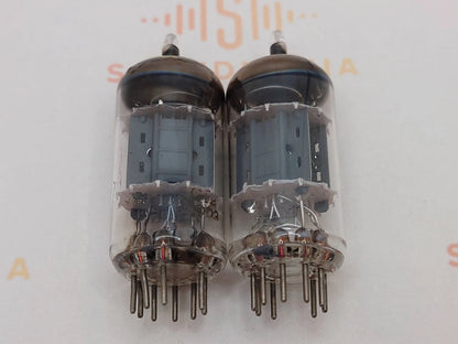 2x Philips ECC82 12AU7 Short Plates O-getter - Surenese FR 1970 - NOS