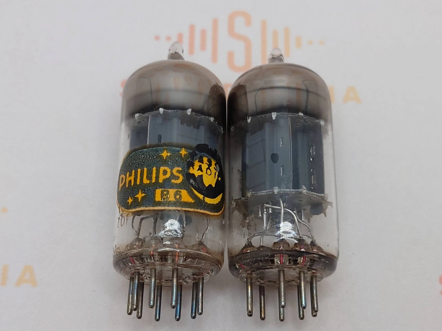 Philips ECC83 12AX7 Short Plates Matched Pair - Monza 1959/1960 I60 - Strong