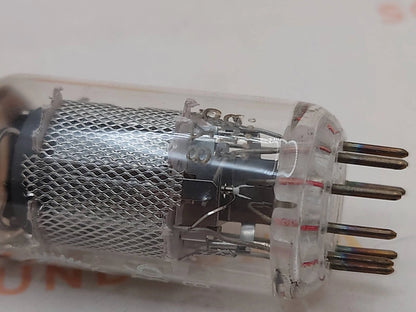 La Radiotechnique EF86 Short Mesh Plates Matched Pair - Pope Label - Suresnes '61 - NOS+