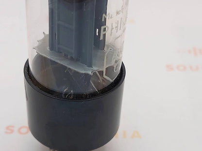 1x Philips 6SN7GT Bottom Rectangle Getter – Holland 1960s – Tests NOS