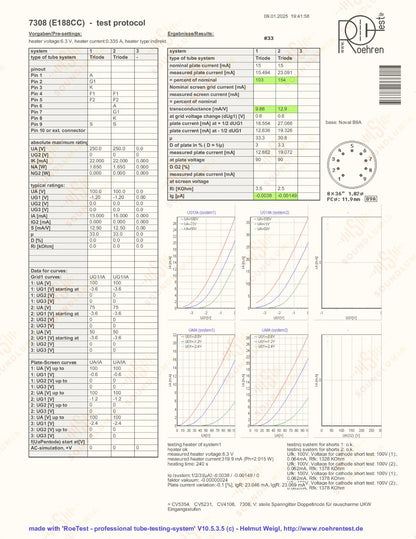 La Radiotechnique 7308 E188CC O-Getter - Suresnes  