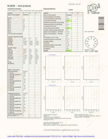 Telefunken EL803S Labormuster