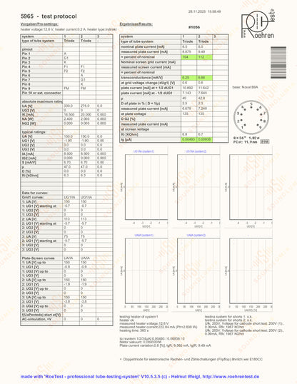 飞利浦 EL84 6BQ5 O型吸气管匹配对 - 1964年产于海尔伦 - 近乎全新库存