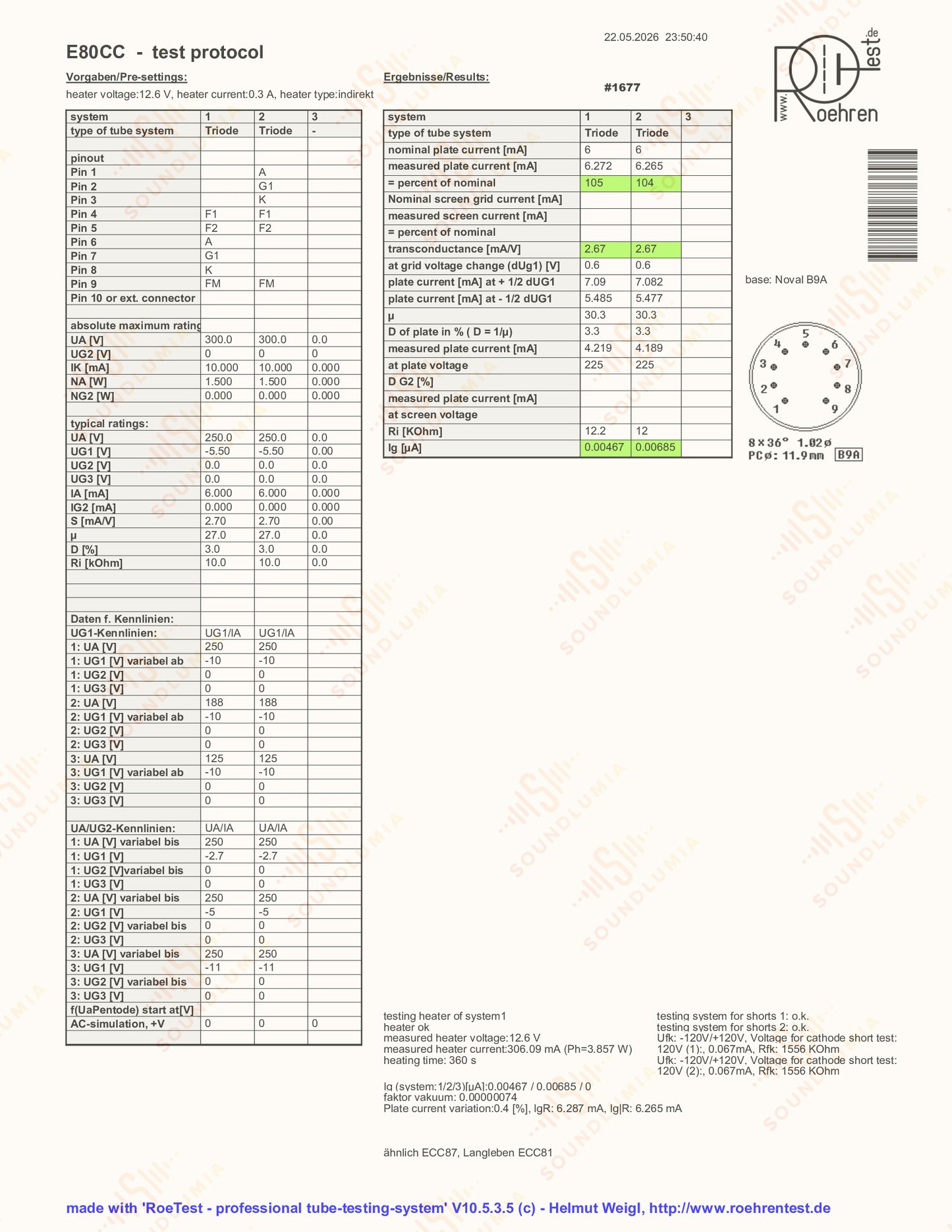Philips E80CC 6085 O-Getter