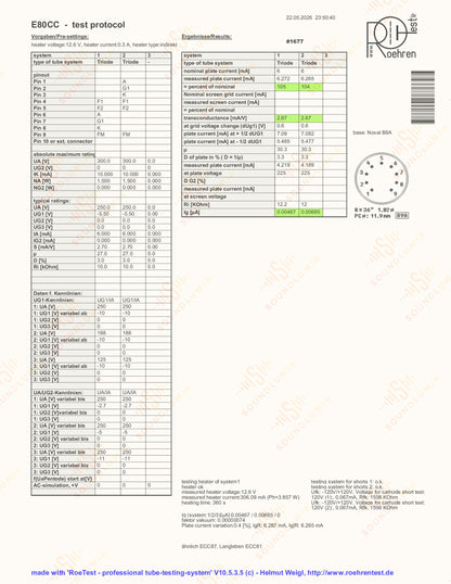 Philips E80CC 6085 O-Getter