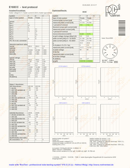 1x 飞利浦 E188CC 7308 - RTC 标签 - Heerlen 1966 - NOS+