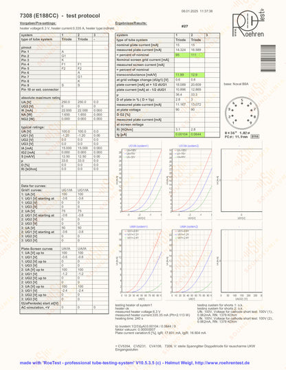 Amperex PQ 7308 E188CC 美国