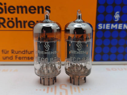 4x Siemens ECC83 12AX7 Kurzplatten - I61 ‡1E/‡0D - München 1960er 