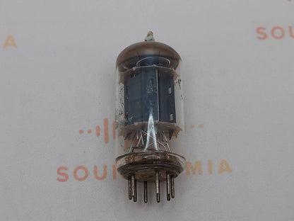 Telefunken ECC82 Rippenplatten Red Tip Matched Trio - ◇ Basis - Berlin '61 - NOS 