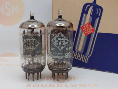 Telefunken ECC82 12AU7 Glatte Platten
