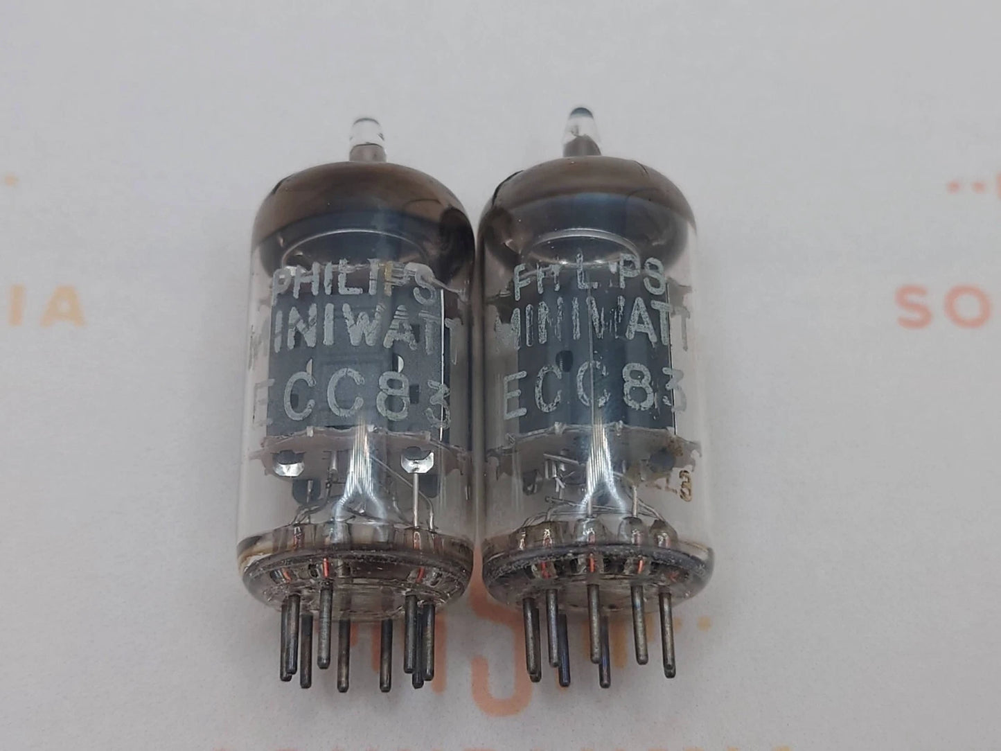 Philips ECC83 12AX7 Plaques courtes O-getter - Heerlen