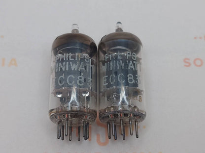 Philips ECC83 12AX7 Plaques courtes O-getter - Heerlen
