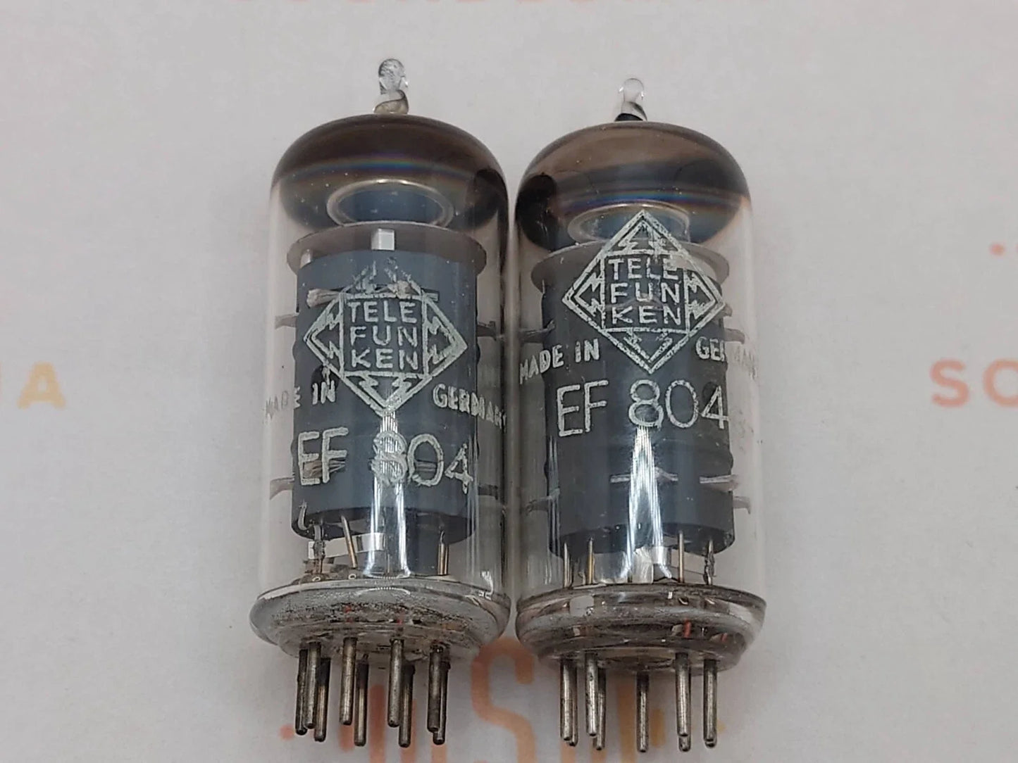 Telefunken EF804 Gray Plates O-getter ◇ Bottom