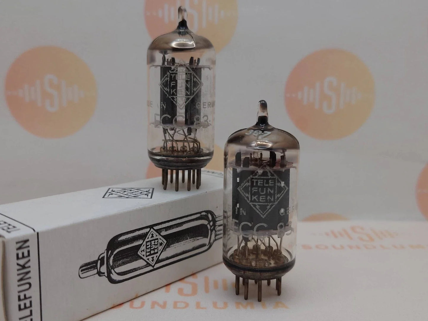 Telefunken ECC83 12AX7 Plaques lisses Berlin