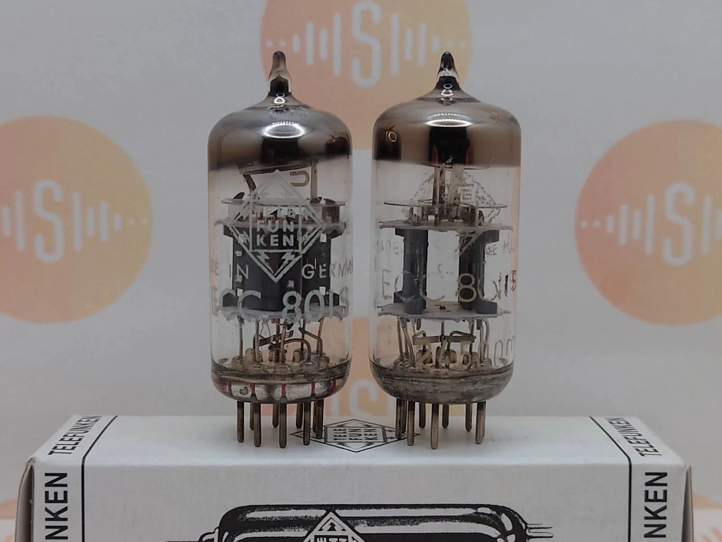 Telefunken ECC801S E81CC 6201 Triple-Mica ◇ Bottom - Germany