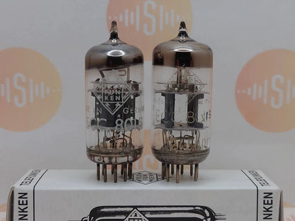 Telefunken ECC801S E81CC 6201 Triple-Mica ◇ Bottom - Germany