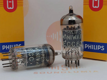 Philips ECC83 12AX7 Plaques courtes O-getter - Heerlen