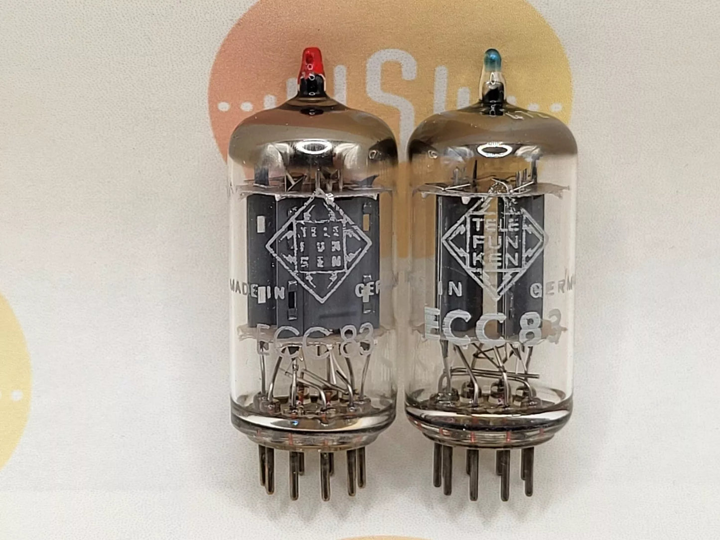 Telefunken ECC83 12AX7 Plaques nervurées Berlin  