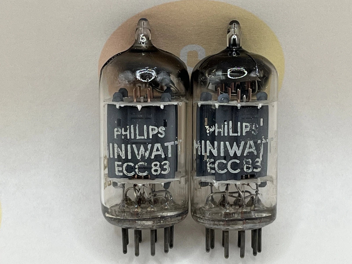 Philips ECC83 12AX7 Long Plates D-Foil Getter - Heerlen