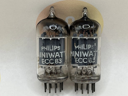 Philips ECC83 12AX7 Long Plates D-Foil Getter - Heerlen