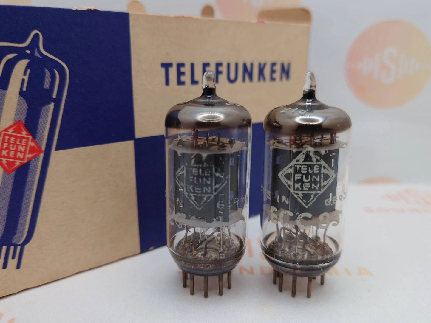 Telefunken ECC83 12AX7 Ribbed Plates Berlin