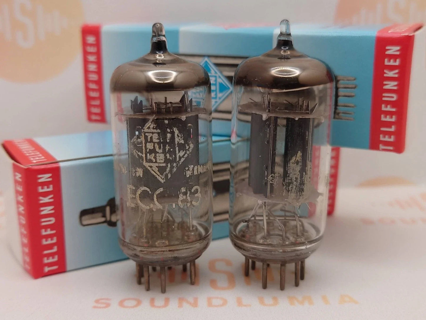 Telefunken ECC83 12AX7 Plaques nervurées Berlin  