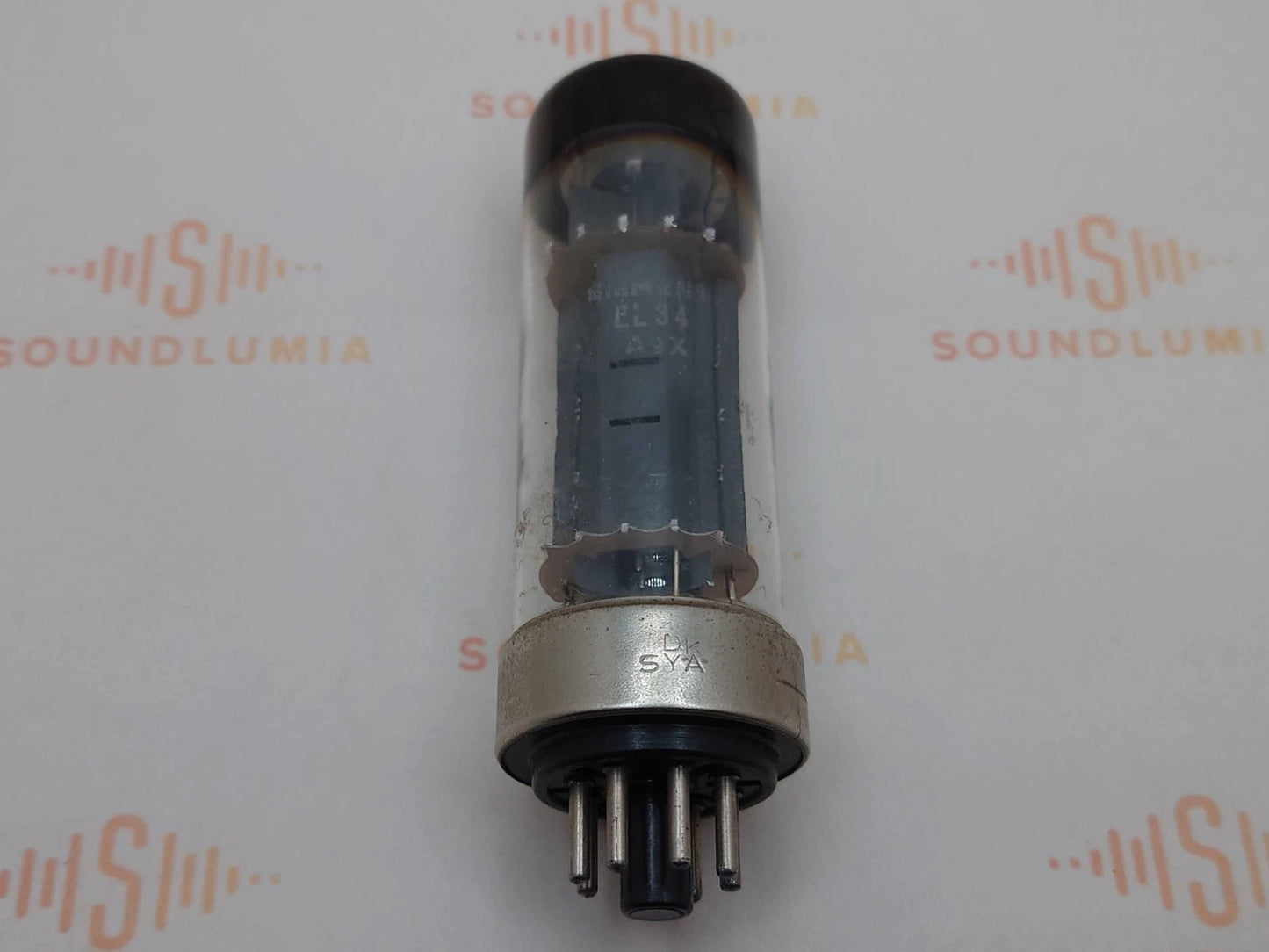 1x Valvo Hamburg EL34 金属底座 - 西门子标签 - 汉堡 1954 (DK SYA) - NOS+