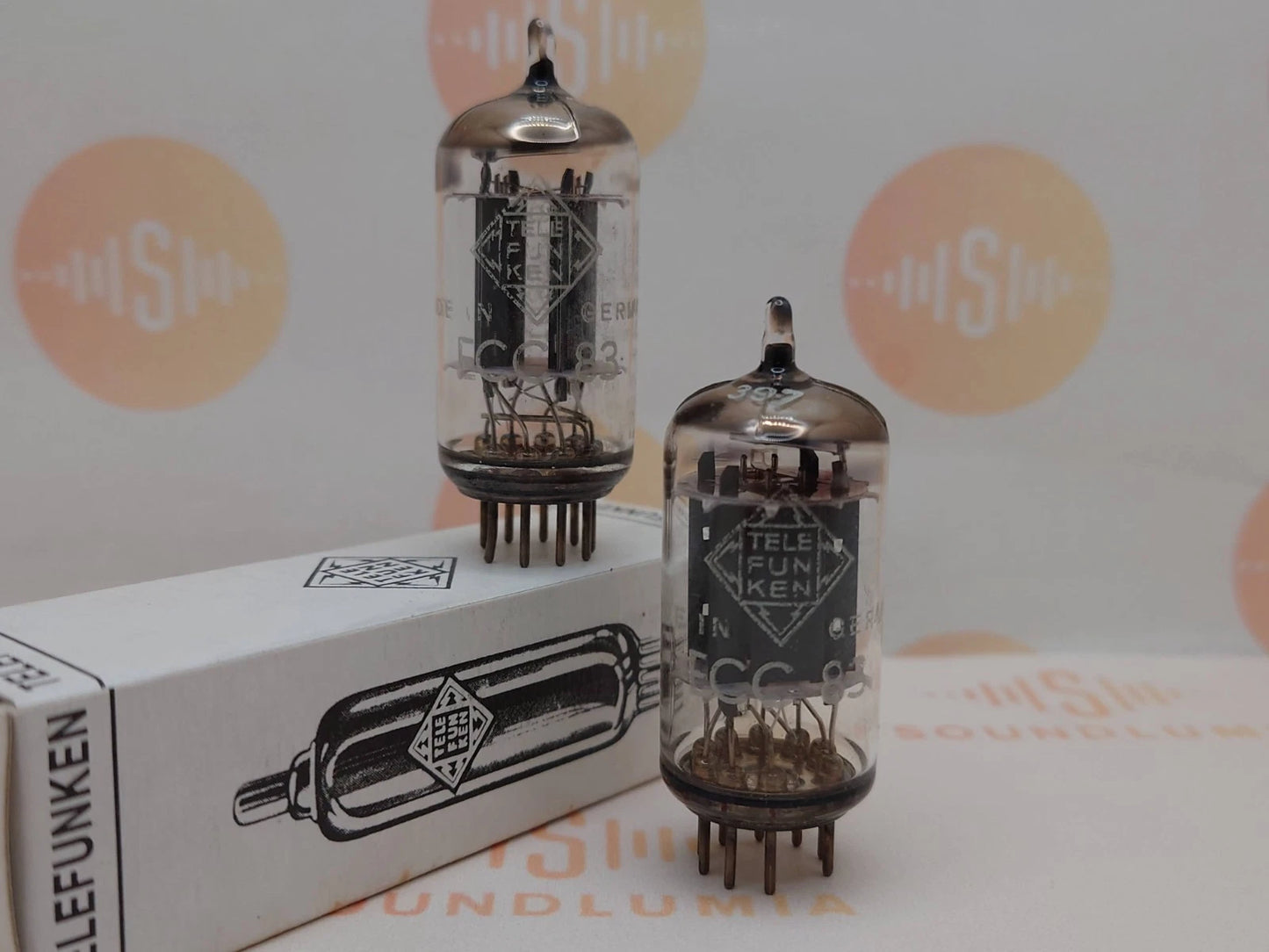 Telefunken ECC83 12AX7 Glatte Platten 
