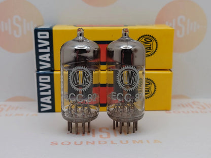 Valvo Hamburg ECC82 Short Plates 30° O-Getter