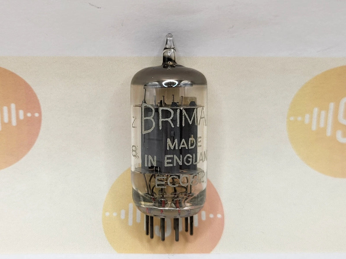 Brimar ECC82 12AU7 Long Plates O-Getter