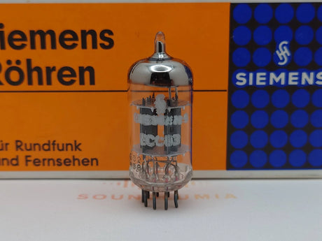 Siemens ECC83 12AX7 vacuum tube with O-Getter and Short Plates, image 12