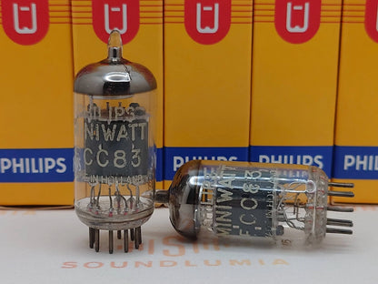 Philips ECC83 12AX7 Short Plates O-getter - Heerlen
