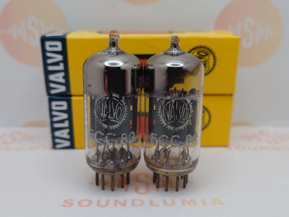 Valvo ECC83 12AX7 Short Plates Angled Getter