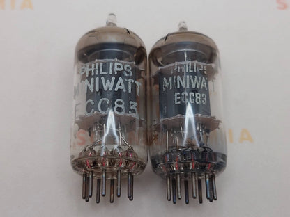 Philips ECC83 12AX7 Plaques courtes O-getter - Heerlen