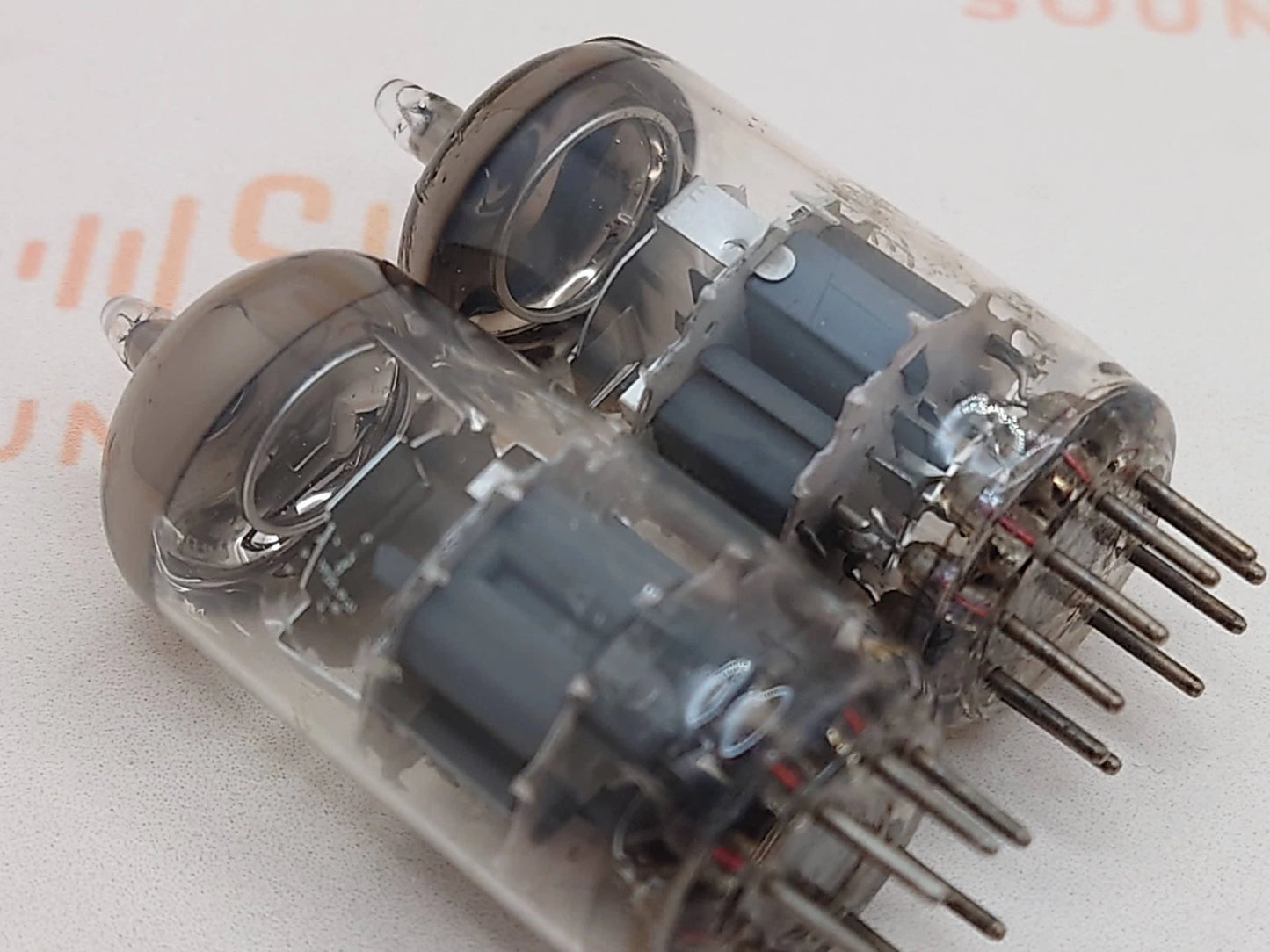 Amperex ECC88 6DJ6 HP Select O-Getter Passendes Paar - Heerlen, NL '71/72 - Stark