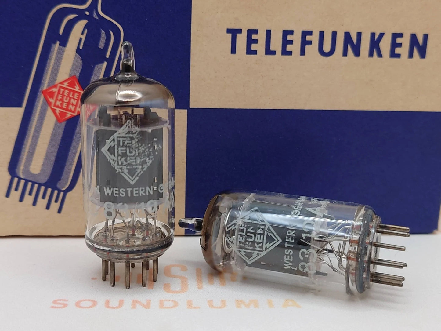 Telefunken ECC83 12AX7 Glatte Platten 