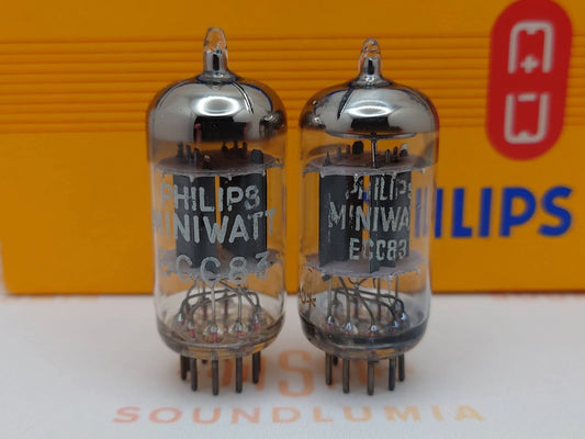Philips ECC83 12AX7 Short Plates O-getter - Heerlen