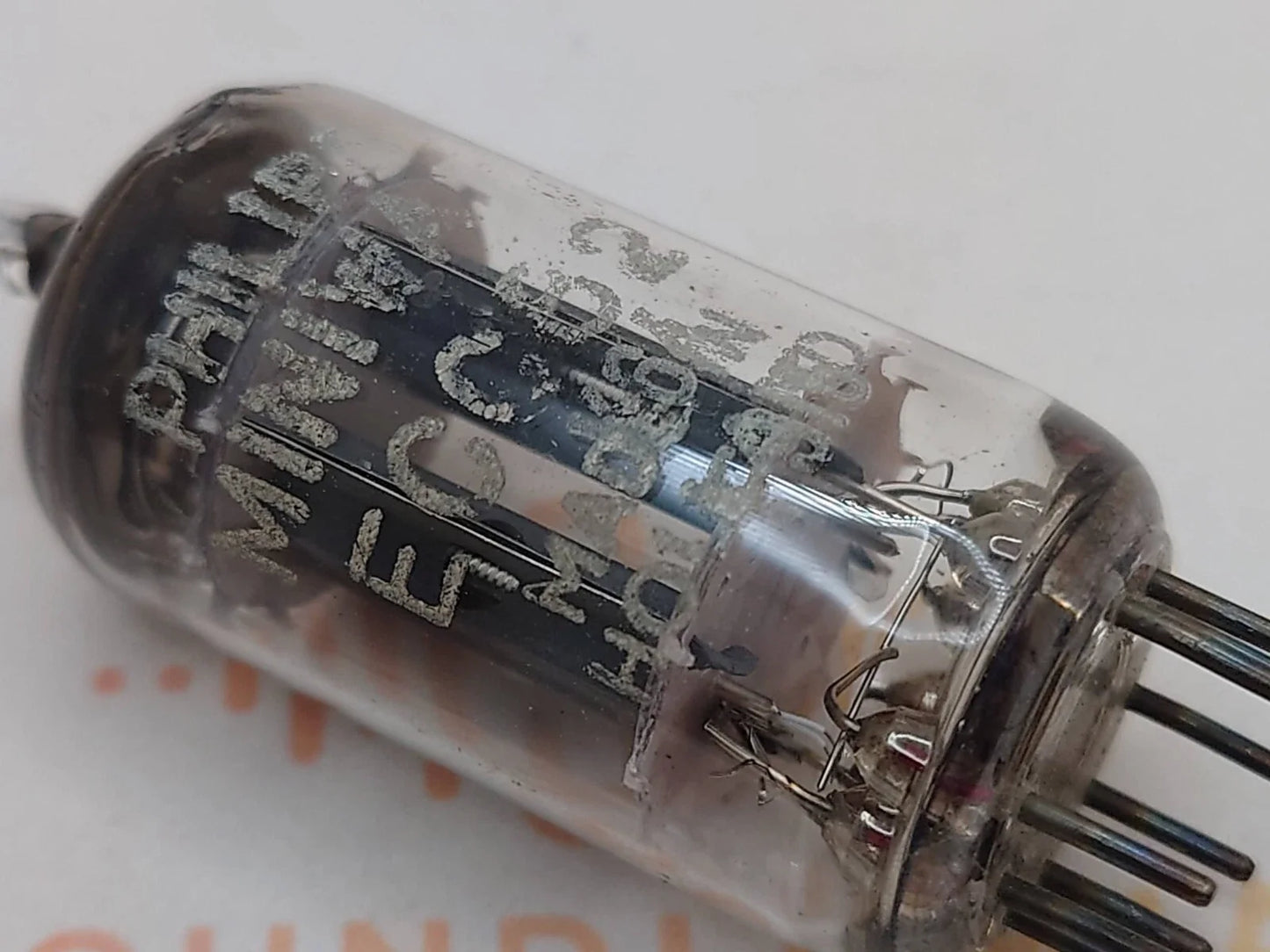 La Radiotechnique Philips France ECC82 12AU7 Plaques longues - Suresnes