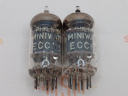 Philips ECC83 12AX7 Plaques courtes O-getter - Heerlen