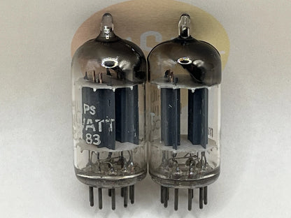 Philips ECC83 12AX7 Long Plates D-Foil Getter - Heerlen