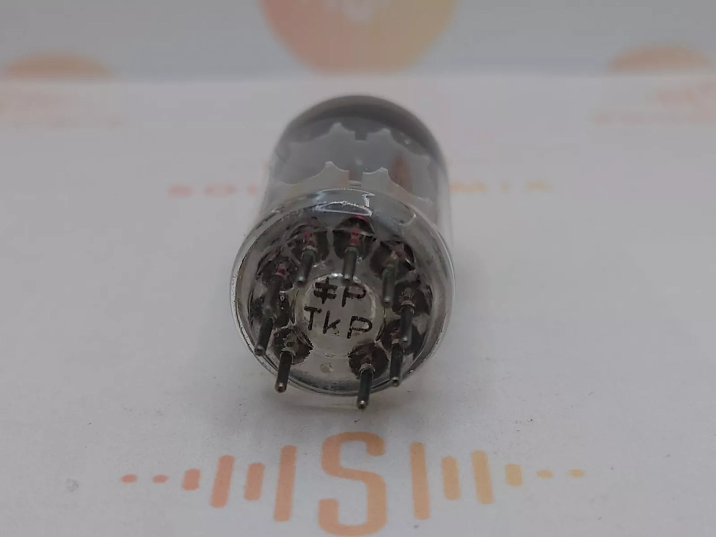 1x Siemens ECC81 12AT7 Square Getter - Munich Pre-1955 TkP - Valvo Label - NOS