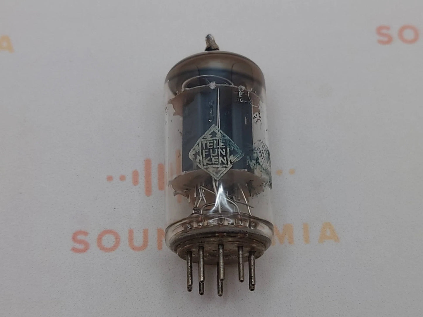Telefunken ECC82 Rippenplatten Red Tip Matched Trio - ◇ Basis - Berlin '61 - NOS 