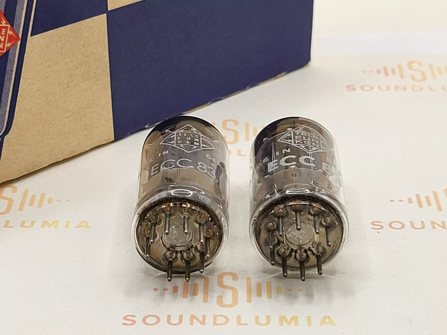 Telefunken ECC83 12AX7 Plaques nervurées Berlin  