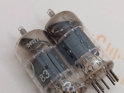 Valvo ECC83 12AX7 Short Plates Angled Getter
