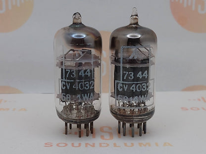 2x GE CV4032 5814WA Schwarze Platten - USA 1970er - Gleicher Code - Nahe NOS